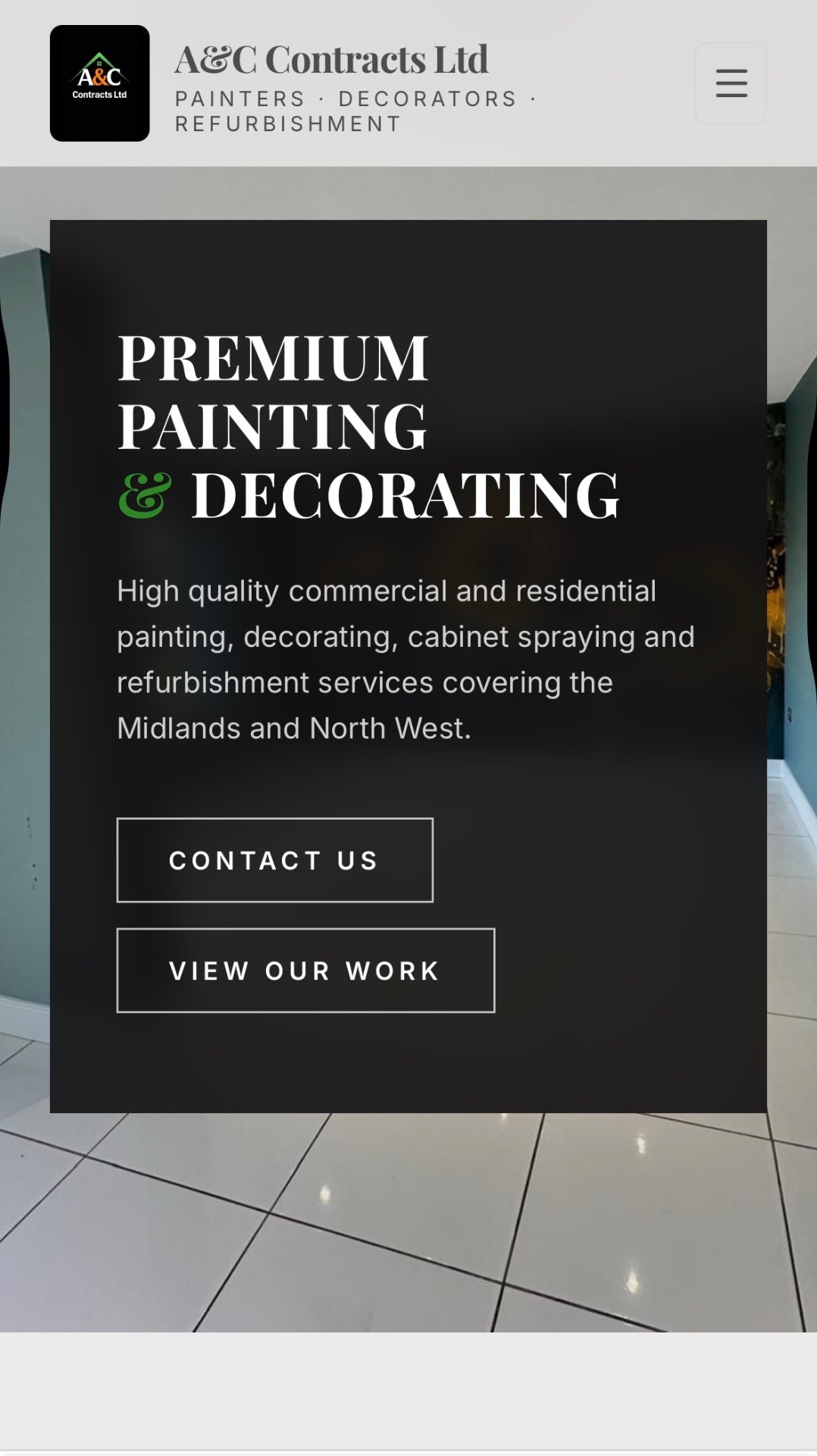 A&C Contracts Ltd website case study